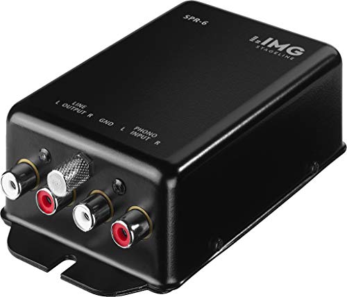IMG Stage Line SPR-6 - Preamplificadores de audio (Negro, 450 mV, 50 dB, 20-20000 Hz, 100000 Ω, 67 mm)