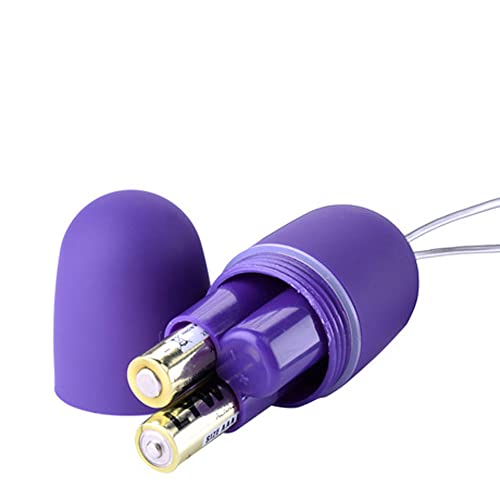 Inalámbrico de 10 frecuencias silenciosas de silicona impermeable amor huevos para mujeres y pareja Mini bala huevos papel rojo (púrpura)