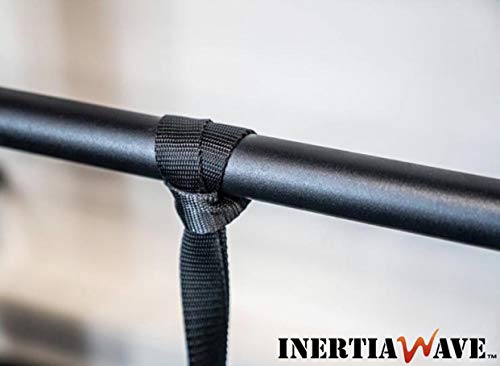 INERTIA WAVE - Battle Rope - Cuerda de Batalla con Anclaje y Agarres de Goma Antideslizantes - 3m y 1,4kg - Optimiza Tus Entrenamientos Combinando Fuerza, Resistencia y Coordinación - Rojo