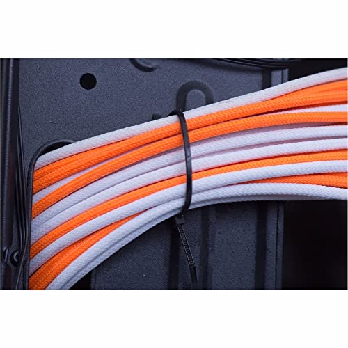 intervisio Bridas de Plastico para Cables 200mm x 2,5mm, Negro, 100 Piezas