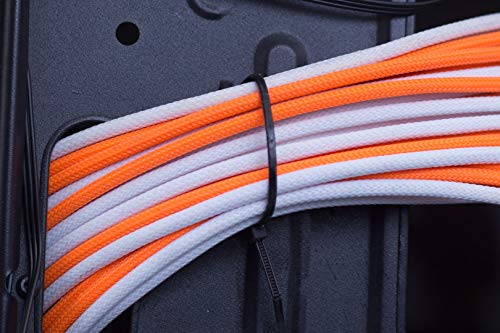 intervisio Bridas de Plastico para Cables 300mm x 4,8mm, Negro, 100 Piezas