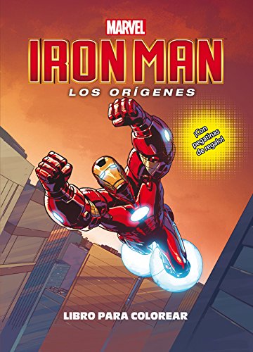 Iron Man. Los orígenes. Libro para colorear: ¡Con pegatinas de regalo! (Marvel. Los Vengadores)