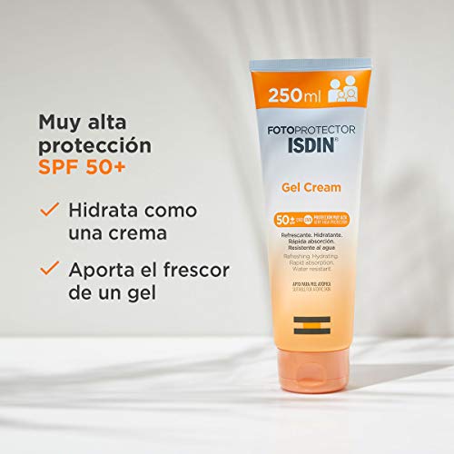 ISDIN Fotoprotector Gel Cream SPF 50+ 250 ml Crema Solar Corporal refrescante e hidratante