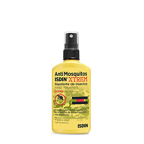 ISDIN Xtrem Spray Anti Mosquitos - Repelente de Mosquitos para la Prevención de Picaduras en Condiciones Extremas y Zonas Tropicales, 1 x 75 ml
