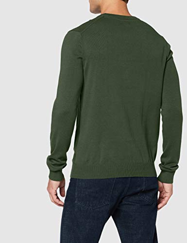 Izod 12gg Crew Neck Sweater suéter, Verde (Greenery Pastures 372), Small (Talla del Fabricante: SM) para Hombre