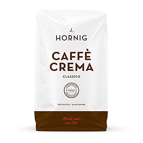 J. Hornig café en grano, Caffe Crema Classico, arabica y robusta, 1kg, asado y envasado en Austria