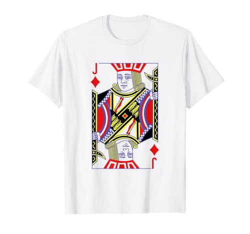 Jack Of Diamonds Royal Flush Disfraz Halloween Poker Casino Camiseta