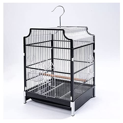 jaula pajaros Carrier de jaula de pájaro de hierro forjado Caja de acero inoxidable Pájaro Pájaro Pájaro Pájaro Jaula de viaje para pinzones extra pequeños Canarias Lovebirds Jaula de pájaros