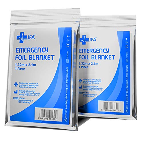 JFA Medical Mantas de Emergencia Paquete de 5