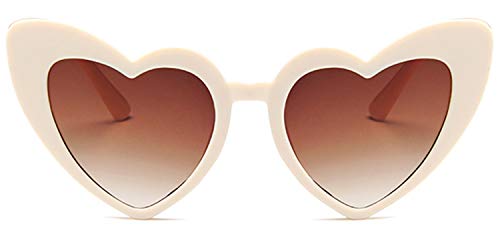 JFAN Gafas de Sol en Forma de Corazón Eyewear Unseix para Fiesta Protección UV400