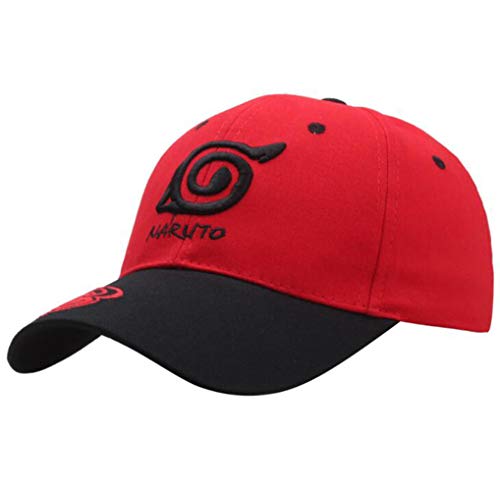 Jintong 2 Unids Naruto Gorra de Béisbol Uchiha Itachi Sasuke Cosplay Sombreros Ajustables Bordado Lienzo Gorras de Viaje Calle Sombrero para el Sol