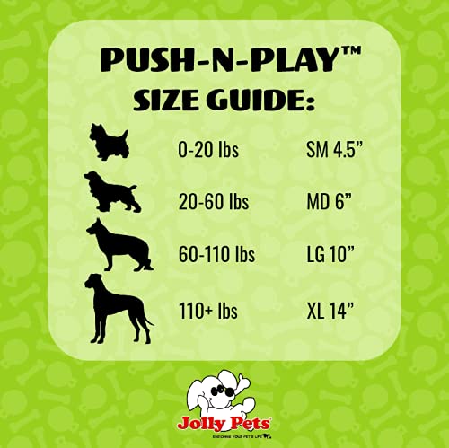 Jolly Pets Pelota para Mascotas Push-n-Play, 35 cm