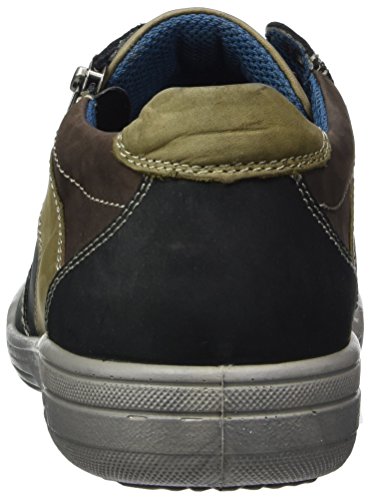 Jomos Carrera, Zapatos de Cordones Oxford Hombre, Multicolor (Schwarz/Capucino/Asphalt), 48 EU