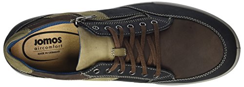 Jomos Carrera, Zapatos de Cordones Oxford Hombre, Multicolor (Schwarz/Capucino/Asphalt), 48 EU
