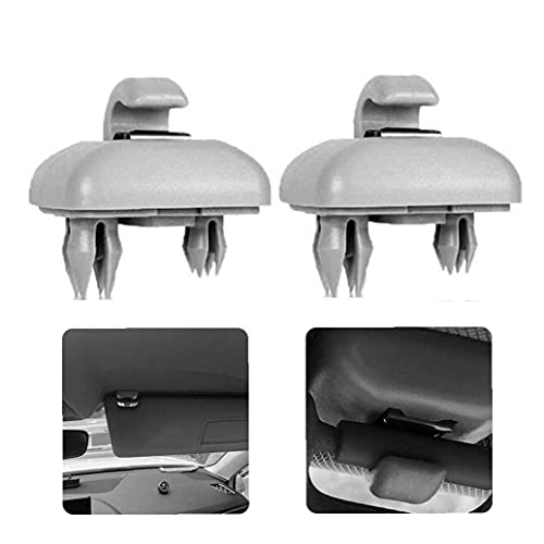 Jorzer Parasol Reemplazo Clip Interior Parasol Gancho De Clip Del Soporte Compatible Con Audi A3 A4l A6l A5 A7 Q5 Q3 Gris 2 Piezas