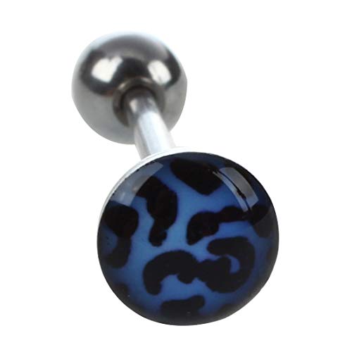 Joyería 10 Animal Prints Leopard Zebra Lengua Bar Ring Barbell