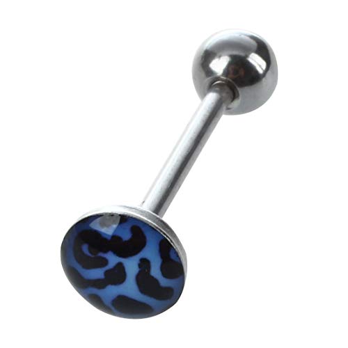 Joyería 10 Animal Prints Leopard Zebra Lengua Bar Ring Barbell