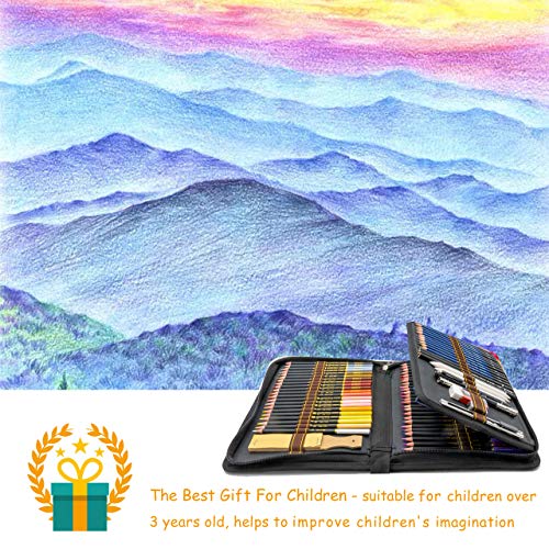 Juego de 96 Profesionales Lapices Colores, Lapices de Dibujo, Bosquejo Carbón Grafito Sticks, ideal para Niños Adultos Artistas colorear, Bocetos, Sombreado, útiles escolares