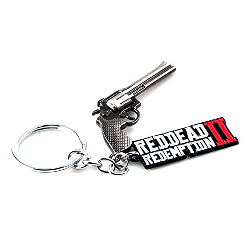 Juego Periférico Red Dead Redemption 2 Modelo De Pistola Llavero Colgante Collar De Acero Inoxidable Accesorios De Joyería
