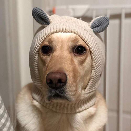 JVSISM CáLido Gorro de Invierno para Perro Grande Traje de Oreja de Conejo Mascota Protector del Calentador del OíDo del Cuello Capuchas Calientes para Mascotas Sombrero de Perro
