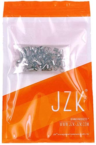 JZK 20 x Cierre de acero inoxidable para collares con cordon de cuero de zapatos para creación pulseras joyas bricolaje collar colgante