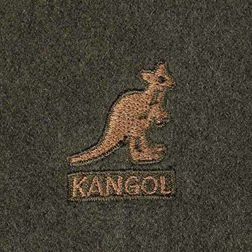 Kangol 504 - Boina para Hombre, de lana verde oliva Small/54-55