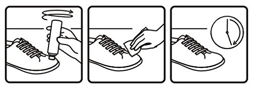 Kaps Limpiador de Gel para Zapatillas y Calzado Informal con Aplicador de Brocha, para Cuero Textil Ante Nobuck Lona, Sneakers Gel Cleaner