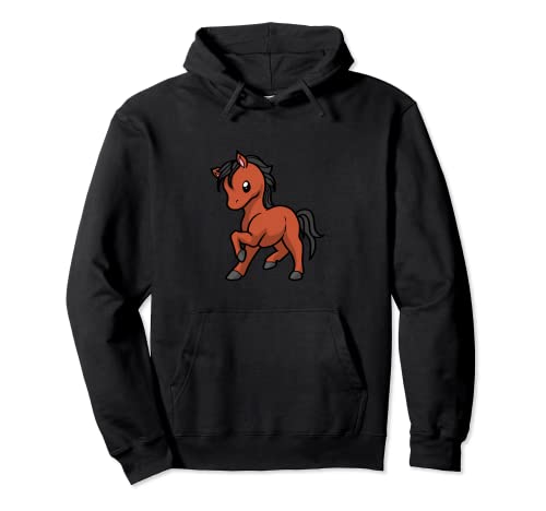 Kawaii Caballo Anime Disfraz Ecuestre Sudadera con Capucha