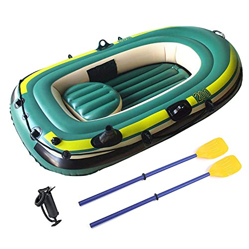 Kayak inflable para adultos, bote inflable, bote + remos + bomba, para navegar, pescar, cazar o jugar en lagos, ríos y rápidos de aguas bravas