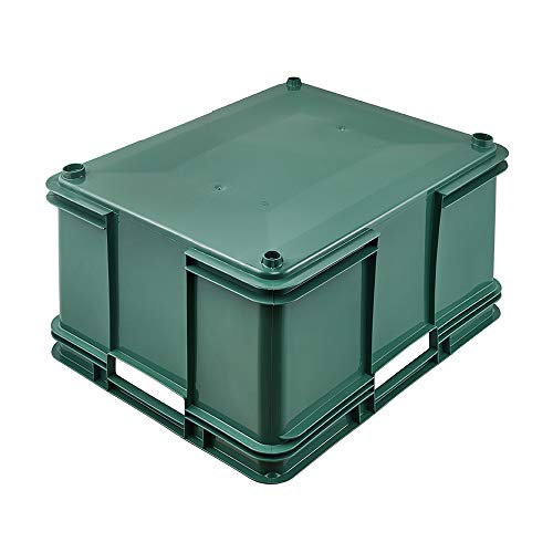 keeeper Eco Bruno Caja de almacenaje eurobox XXL, plástico (PP), 54 l, Reciclado, Verde, 52 cm