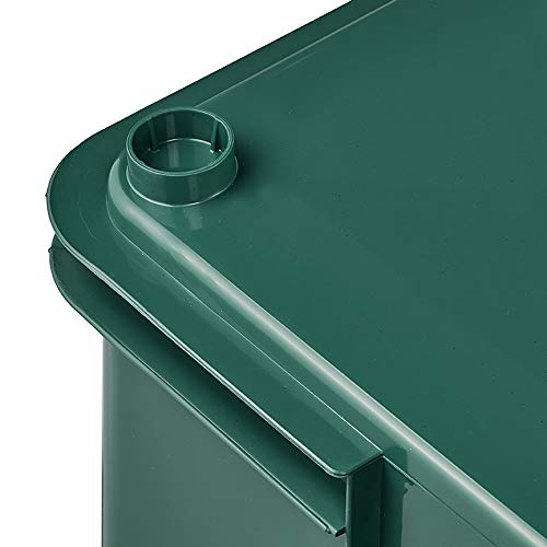 keeeper Eco Bruno Caja de almacenaje eurobox XXL, plástico (PP), 54 l, Reciclado, Verde, 52 cm