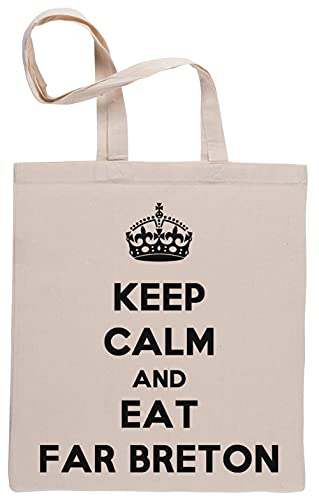 Keep Calm And Eat Far Breton Bolsa De Compras Shopping Bag Beige