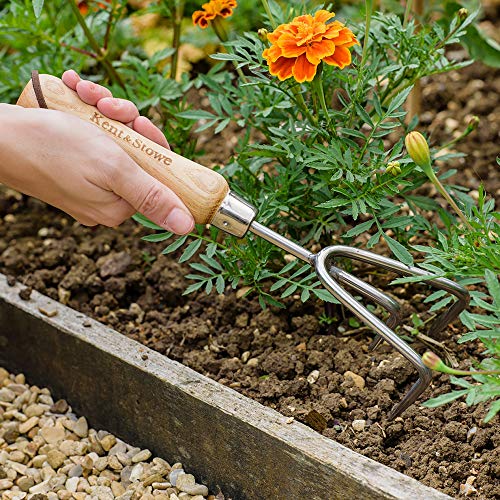 Kent & Stowe Cepillo de Mano de 3 Dientes de Madera de Fresno y Acero Inoxidable, 734824