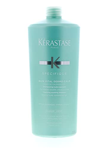 Kerastase Dermo-Calm Bain Vital Shampoo (Sensitive Scalps & Normal to Combination Hair) 1000ml/34oz by Kerastase