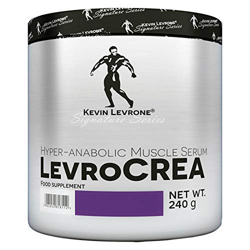 KEVIN LEVRONE LEVROCREA 240g - Pila de creatina en polvo - Aumento del crecimiento de masa muscular anabólica - Suplemento alimenticio antes del entrenamiento
