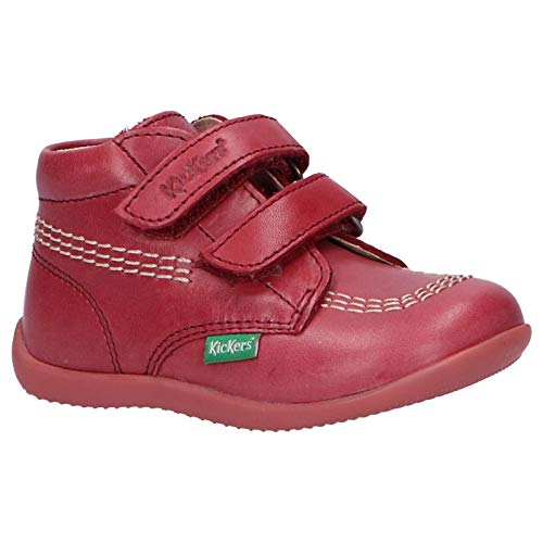 Kickers Billy Velk - Botas y botas unisex para bebé, Rojo (coral), 23 EU