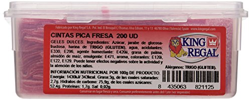 King Regal Cintas Pica Fresa - estuche 200 unidades