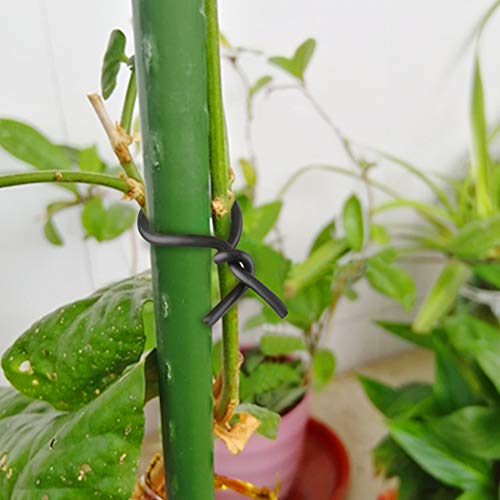 KINGLAKE Bobina de alambre de jardín de 2 mm con revestimiento de plástico, 20 m, color negro