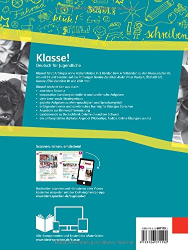 Klasse! a1, libro del alumno con audio y video: Livre de l'élève. Avec pistes audios + vidéos: Vol. 1