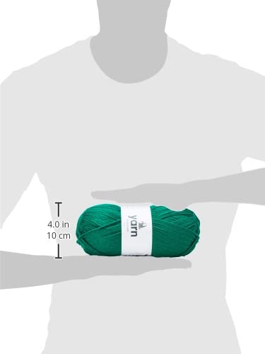 Korbond Double-Knit Acrylic Hilo de Punto Doble, 100g, 100% acrílico, Verde (Emerald), 100 g, 290