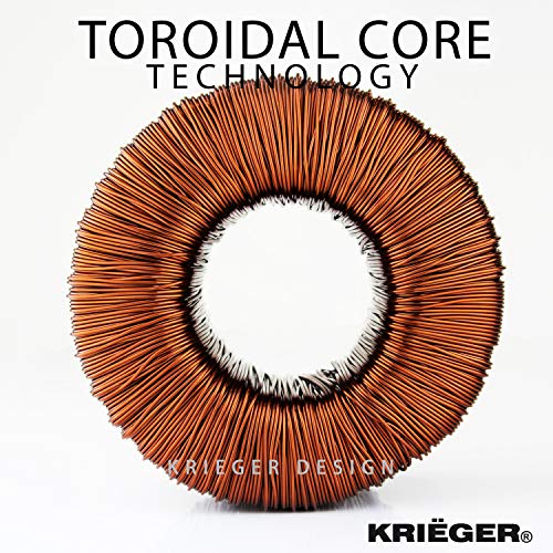 Krieger Transformador de Voltaje. Convierte de 220/230 voltios a 110/120 voltios y a la inversa. Certificación CE, UL, CSA (450 Watts)