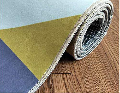 Kunsen Alfombra Esparto alfombras de habitacion Dormitorio Alfombra Gris Rectangular Moderno fácil de Limpiar Rug 40X60CM 1ft 3.7" X1ft 11.6"