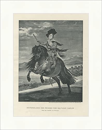 Kunstdruck Príncipe Don Baltasar Carlos Velazquez - Punto de madera GL III 857