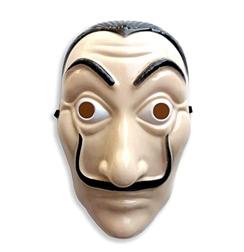 La Casa de Papel Disfraz con Máscara de Salvador Dali para Niño Cosplay Carnaval Navidad Halloween (7-9 años)