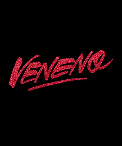 LA VENENO - Sudadera con Capucha La Veneno (Glitter) Unisex 100% Algodón | Licencia Oficial | Sudadera La Veneno - Cristina La Veneno - La Veneno Cristina - La Veneno Sudadera - Sudaderas Unisex (S)