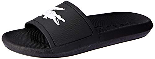 Lacoste Croco Slide 119 3 CFA, Chanclas Mujer, Negro (Black/White), 39.5 EU