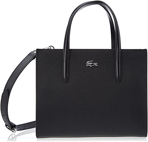 Lacoste NF3563KL Square Shopping Bag para mujer, negro, talla única