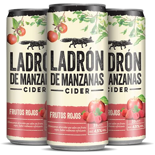 Ladrón de manzanas Cider frutos rojos pack 24 latas 33cl - 7920 ml