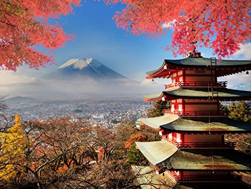 Lais Puzzle El Monte Fuji Japón en Colores de otoño 1000 Piezas