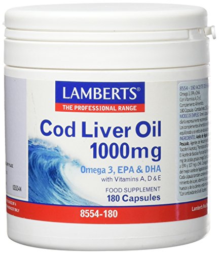 Lamberts Aceite 1000 mg, 180 capsulas